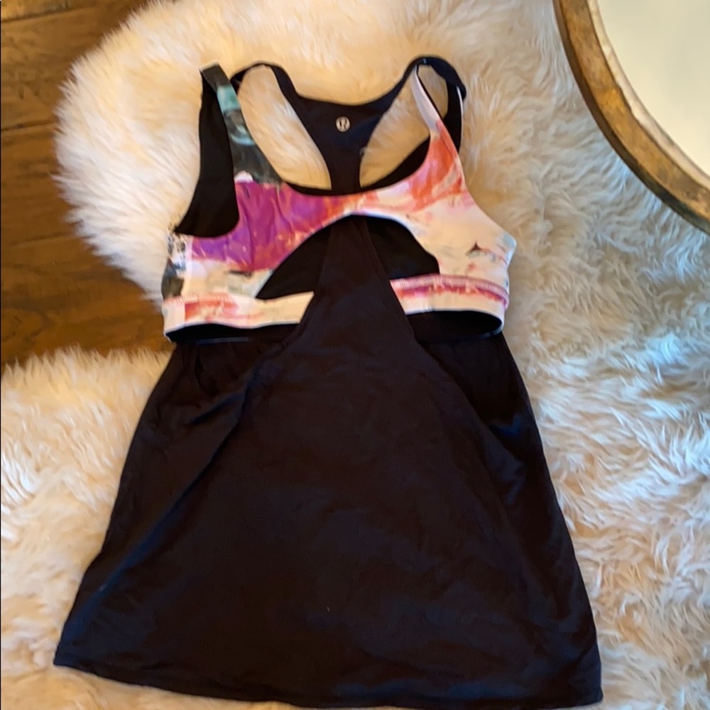 Lululemon tank with sports bra
